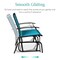 Best Choice Products 2-Person Outdoor Swing Glider, Steel Patio Loveseat, Bench Rocker w/ Armrests